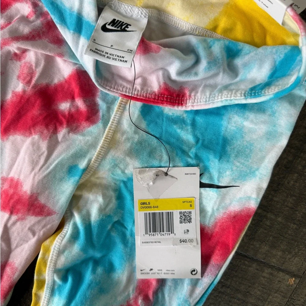 Nike Tie-Dye High Waist Leggings - Blue, Pink, Yellow